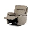Recliner Armchair Beige Vintage Fabric TV-4092
