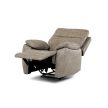 Recliner Armchair Beige Vintage Fabric TV-4092