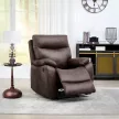Relax fotel vezeték nélküli elektromos vezérléssel, barna vintage szövettel. BR3