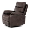 Relax fotel vezeték nélküli elektromos vezérléssel, barna vintage szövettel. BR3
