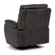 Electric Recliner Armchair Brown Vintage Fabric TV-4094