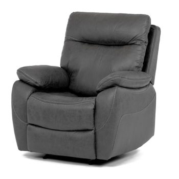 Vintage Grey Fabric Electric Recliner Armchair TV-4094