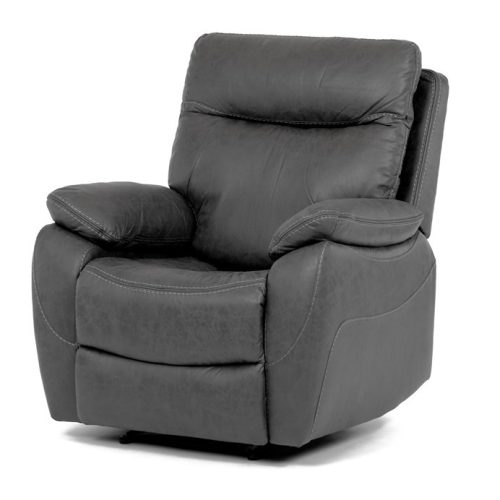 Vintage Grey Fabric Electric Recliner Armchair TV-4094