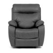 Vintage Grey Fabric Electric Recliner Armchair TV-4094