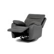Vintage Grey Fabric Electric Recliner Armchair TV-4094
