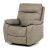 Electric Recliner Armchair Wireless Control Beige Vintage Fabric TV-4094