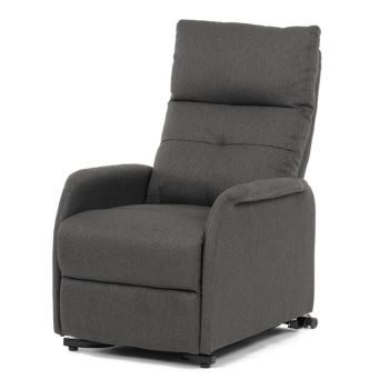 Electric Recliner Armchair Grey Fabric TV-5482 GREY2
