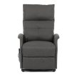 Electric Recliner Armchair Grey Fabric TV-5482 GREY2