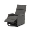 Electric Recliner Armchair Grey Fabric TV-5482 GREY2
