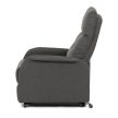 Electric Recliner Armchair Grey Fabric TV-5482 GREY2