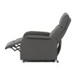 Electric Recliner Armchair Grey Fabric TV-5482 GREY2