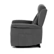 Relax fotel elektromos kábelvezérléssel, szürke szövetkárpittal.