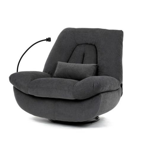 Elektromos vezérlésű szürke szövet dönthető fotel. TV-7081 GREY2