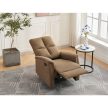Recliner Armchair Brown Fabric TV-916