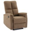 Recliner Armchair Brown Fabric TV-916