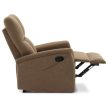 Recliner Armchair Brown Fabric TV-916