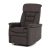 Electric Recliner Armchair Built-in Control Brown Fabric TV-925