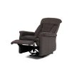 Electric Recliner Armchair Built-in Control Brown Fabric TV-925