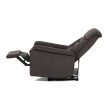 Electric Recliner Armchair Built-in Control Brown Fabric TV-925