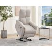 Electric Recliner Armchair Beige Fabric TV-929 CRM2