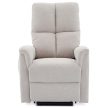 Electric Recliner Armchair Beige Fabric TV-929 CRM2