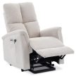Electric Recliner Armchair Beige Fabric TV-929 CRM2
