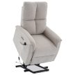 Electric Recliner Armchair Beige Fabric TV-929 CRM2