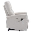 Electric Recliner Armchair Beige Fabric TV-929 CRM2