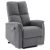Electric Recliner Armchair Grey Fabric TV-929 GREY2