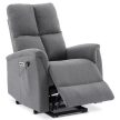 Electric Recliner Armchair Grey Fabric TV-929 GREY2