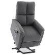 Electric Recliner Armchair Grey Fabric TV-929 GREY2