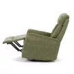 Zöld relaxfotel, szövet kárpitozással