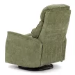 Zöld relaxfotel, szövet kárpitozással