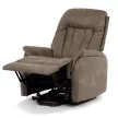 Elektromos relax fotel állítható háttámlával barna vintage szövet TV-Q8575 BR3