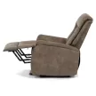 Elektromos relax fotel állítható háttámlával barna vintage szövet TV-Q8575 BR3
