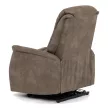 Elektromos relax fotel állítható háttámlával barna vintage szövet TV-Q8575 BR3
