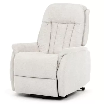   Elektromos relax fotel állítható háttámlával bézs szövet TV-Q8575 CRM2