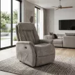 Elektromos relax fotel állítható háttámlával szürke vintage szövet TV-Q8575 GREY3