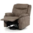 Elektromos relax fotel állítható háttámlával barna vintage szövet TV-Q8668 BR3
