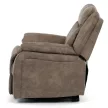 Elektromos relax fotel állítható háttámlával barna vintage szövet TV-Q8668 BR3