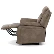 Elektromos relax fotel állítható háttámlával barna vintage szövet TV-Q8668 BR3