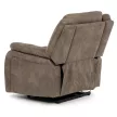 Elektromos relax fotel állítható háttámlával barna vintage szövet TV-Q8668 BR3