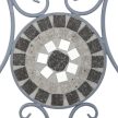 Kerti bútor szett 1+2, fém, kerámia mozaik, szürke, US1500 SET