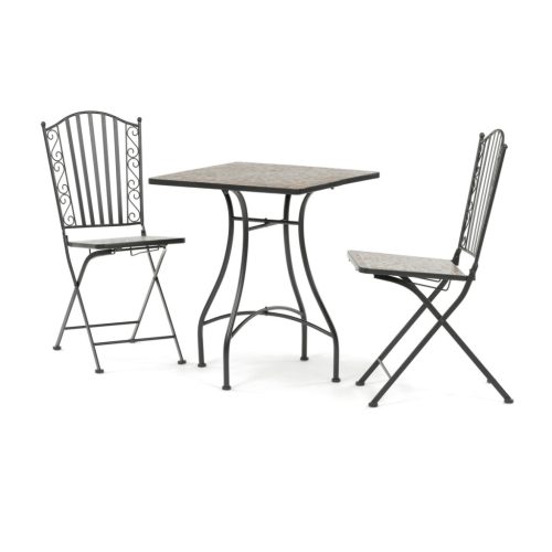 Kerti bútor szett 1+2, fém, kerámia mozaik, US1700 SET