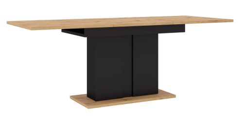 Pull-out Dining Table Handcrafted in Oak Colour NUKA i 