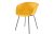 Modern Műanyag Karos Étkezőszék Sárga Színben Livorno