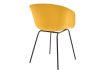 Modern Műanyag Karos Étkezőszék Sárga Színben Livorno