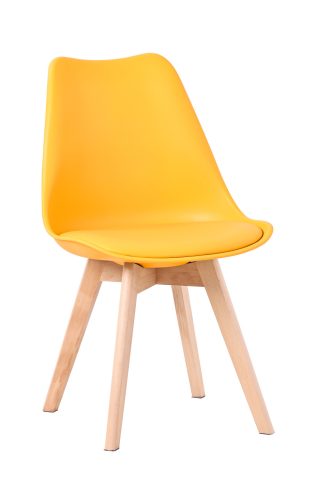Scandinavian Dining Chair Yellow MONZA