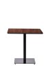 Square Bistro Dining Table Oak 70x70 / 80x80 cm MDF/Metal PALERMO