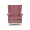 Pink Vintage Fabric Lounge Armchair AK-388 (In Stock)